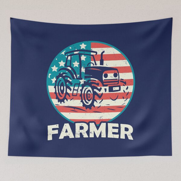 Item preview, Funny USA Tractor Farmer Patriotic 4th of July designed and sold by RayanPod.