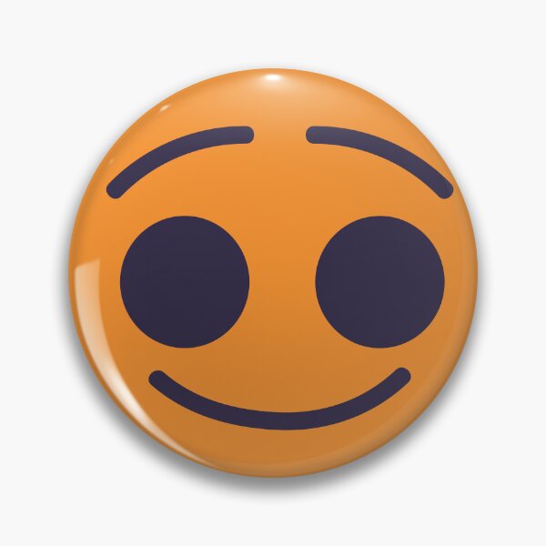 Item preview, Happy Bright Orange yellow smiley face icon with joyful expression Emoji	 designed and sold by AtonuHaque.