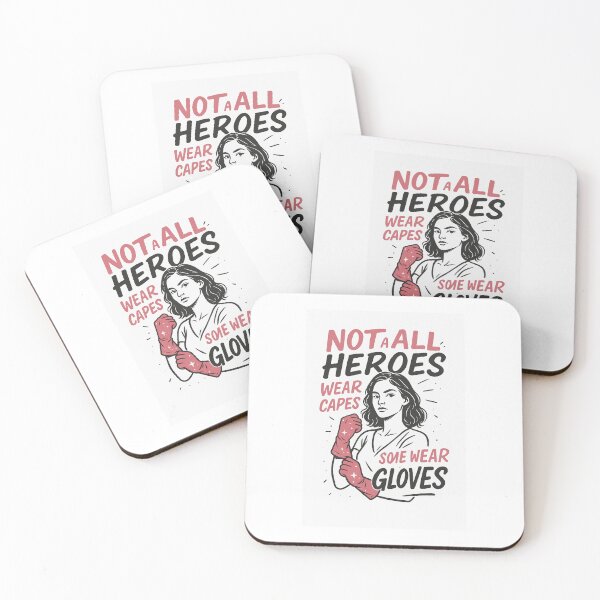 Item preview, “Not All Heroes Wear Capes, Some Wear Gloves – Motivational design for everyday heroes” designed and sold by Tuschycosmetx.