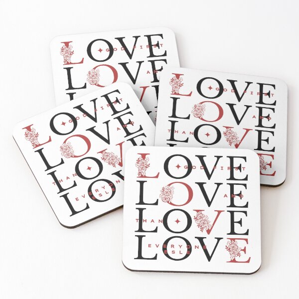 Item preview, Love God First – Floral Christian Love Typography Design - (RED/WHITE) designed and sold by Christian1iving.