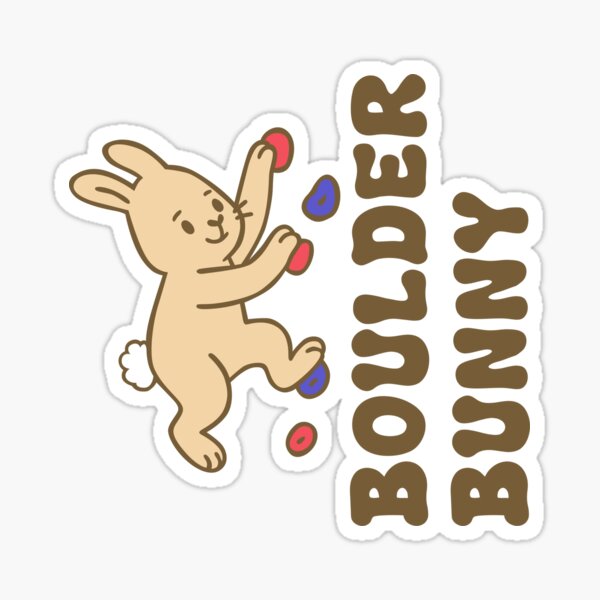 Item preview, Boulder Bunny – Cute Rock Climbing Rabbit Design designed and sold by KatelynMitalski.