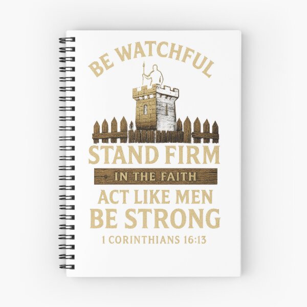 Item preview, 1 Corinthians 16:13 – Be Watchful, Stand Firm Bible Verse designed and sold by SimplySelim.