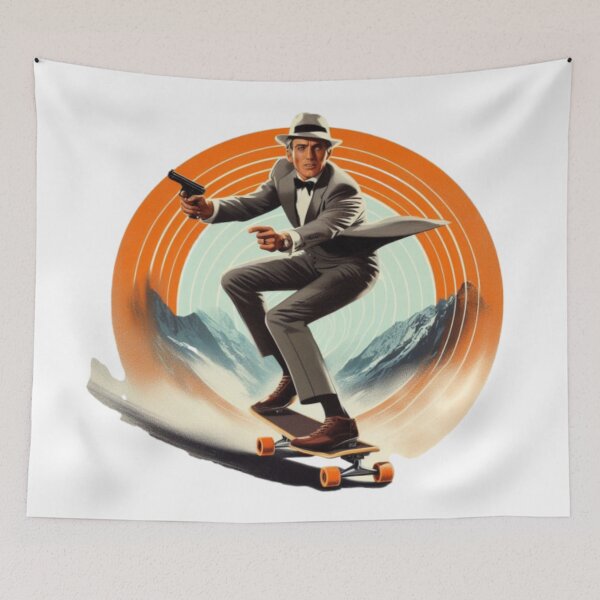 Item preview, 70s Skateboarding Detective designed and sold by Becooldesing.