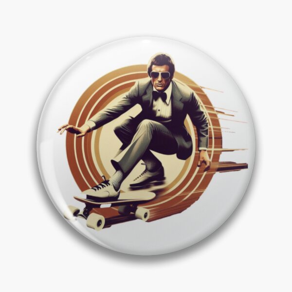 Item preview, 70s Skateboarding Secret Agent designed and sold by Becooldesing.