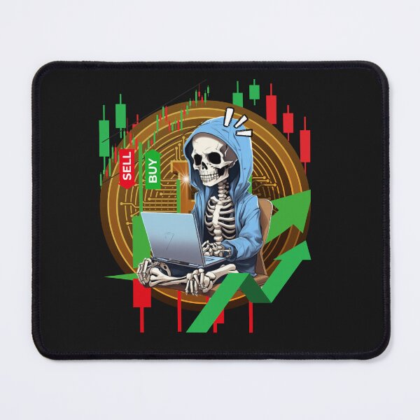 Item preview, Skeleton Crypto Trader Tee – Funny Trading Shirt for Crypto Enthusiasts designed and sold by Efforito.