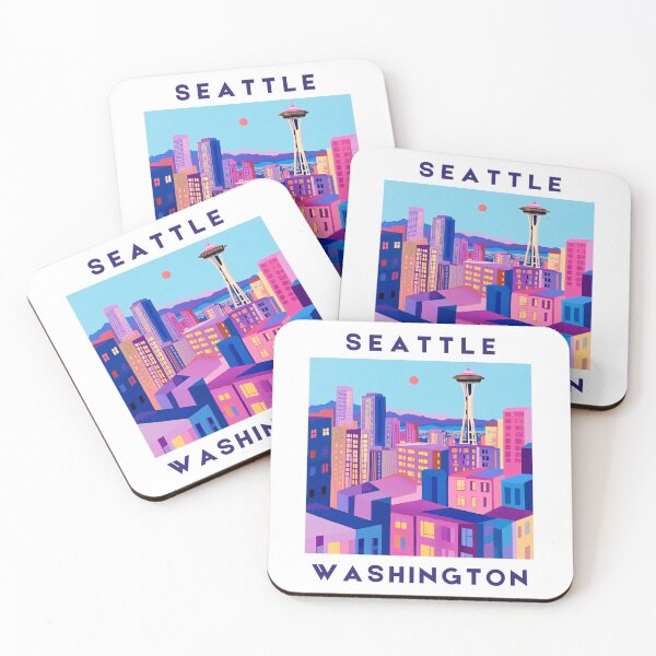 Item preview, Evergreen Escape – Seattle Skyline designed and sold by WanderingPrints.
