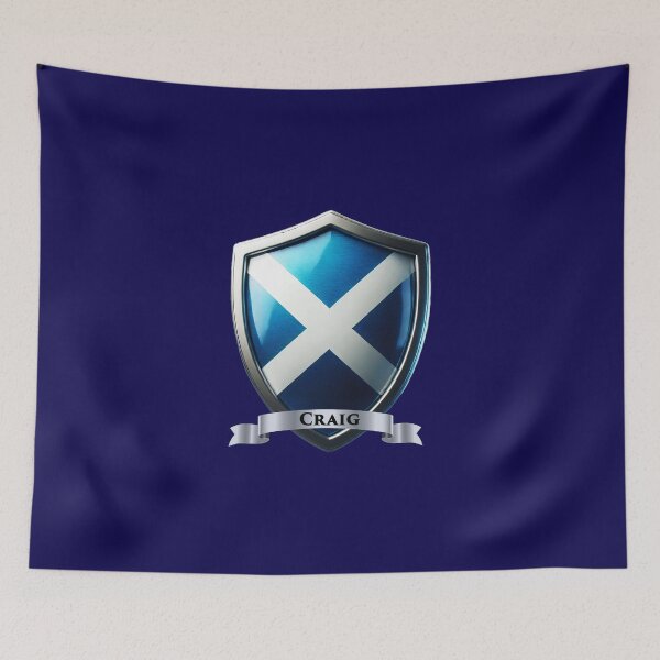 Item preview, Craig Scottish Shield  Pride of the Highlands, Born Under the Saltire designed and sold by Highlandkings.