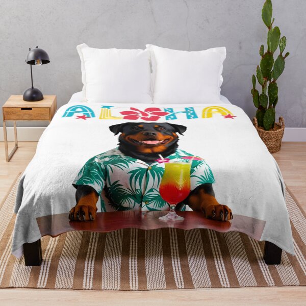 Item preview, Aloha Rottweiler – Island Vibes & Mai Tais with a Cool Pup designed and sold by Fredster1966.
