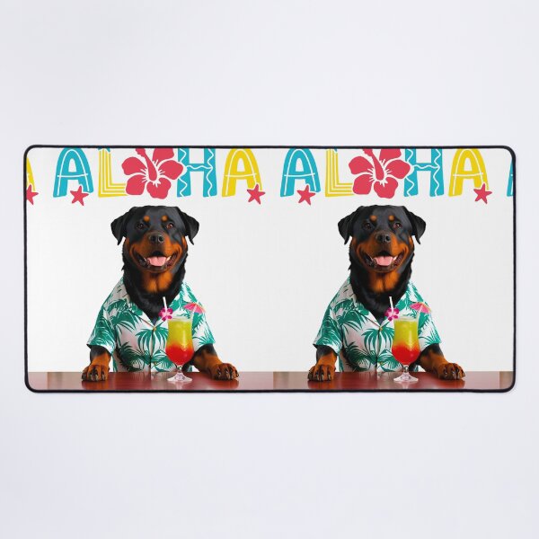 Item preview, Aloha Rottweiler – Island Vibes & Mai Tais with a Cool Pup designed and sold by Fredster1966.