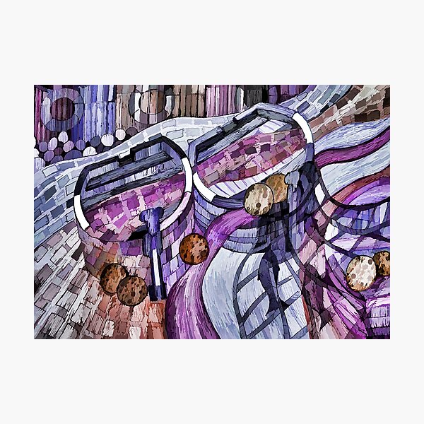 Item preview, Boats on Purple Tide  designed and sold by christo65.