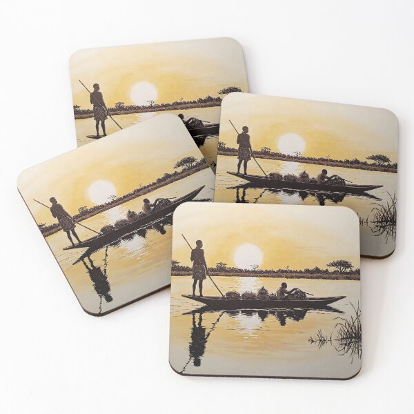 Item preview, Okavango river crossing, Botswana designed and sold by kalahariart.