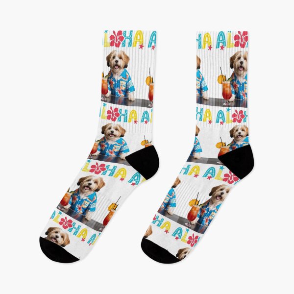 Item preview, Aloha Maltipoo – Tropical Pup Sippin’ Mai Tai in Style designed and sold by Fredster1966.