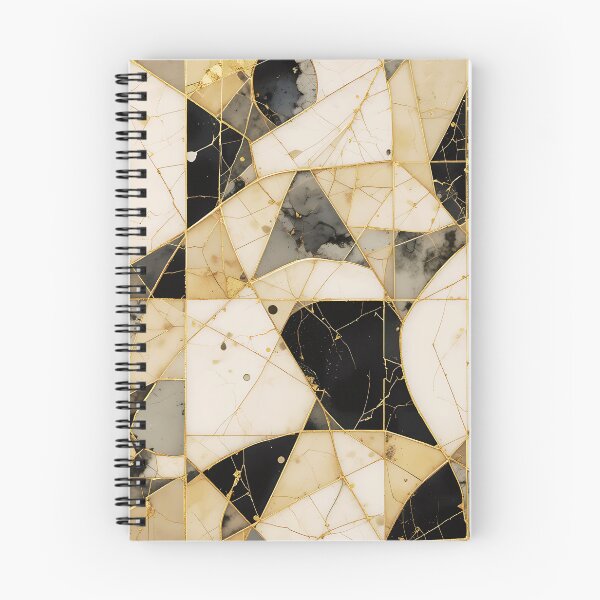 Item preview, Kintsugi Geometric Pattern – Abstract Ceramic-Inspired Art designed and sold by Dino-Lune.