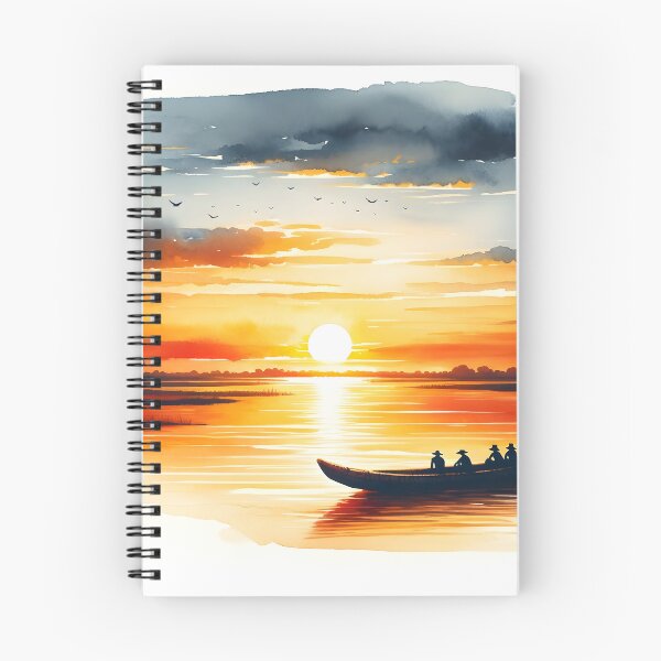 Item preview, Sunset, mokoro ride, chobe river, chobe national park, Botswana designed and sold by kalahariart.