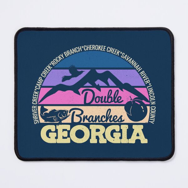 Item preview, Double Branches Georgia Sunset Retro Vintage Local Pride Logo designed and sold by CRHPOD20.