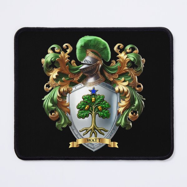 Item preview, Watt Family Crest  Deep Roots, Golden Growth, and a Star that Guides designed and sold by Highlandkings.