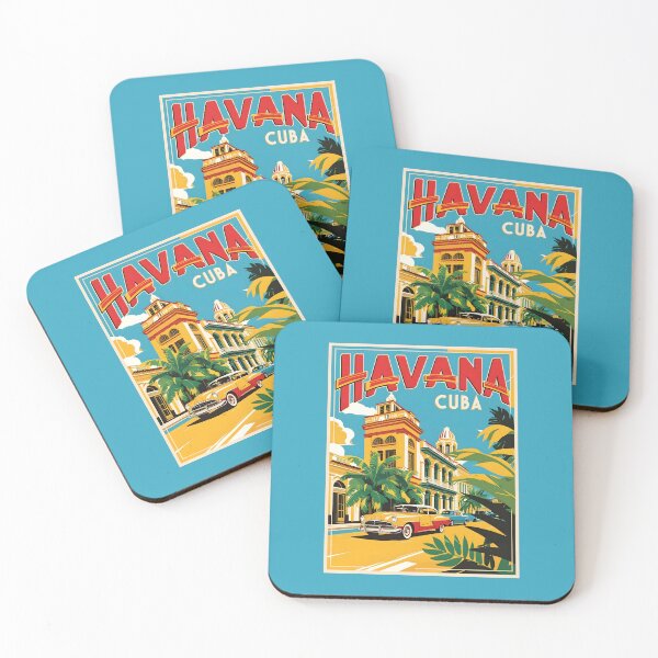 Item preview, A Vintage Travel Illustration of Havana - Cuba  designed and sold by GoodOldVintage.
