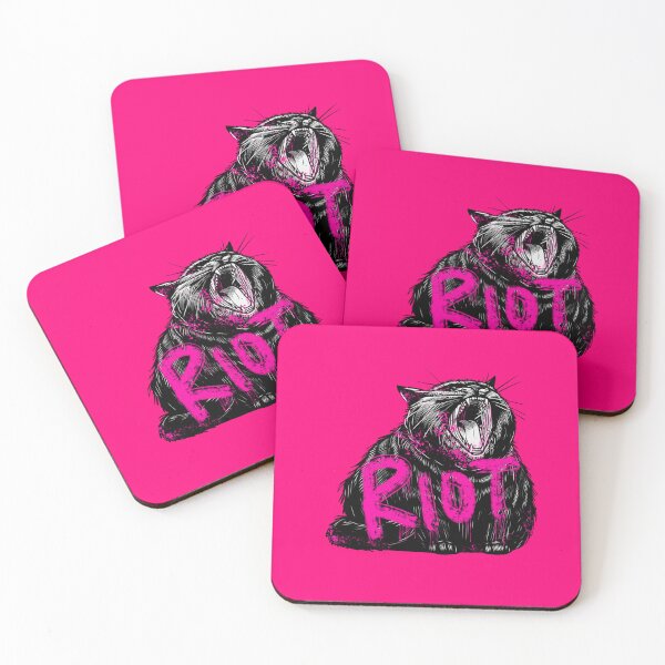 Item preview, Chonky Black Cat RIOT designed and sold by KilkennyCat Art.