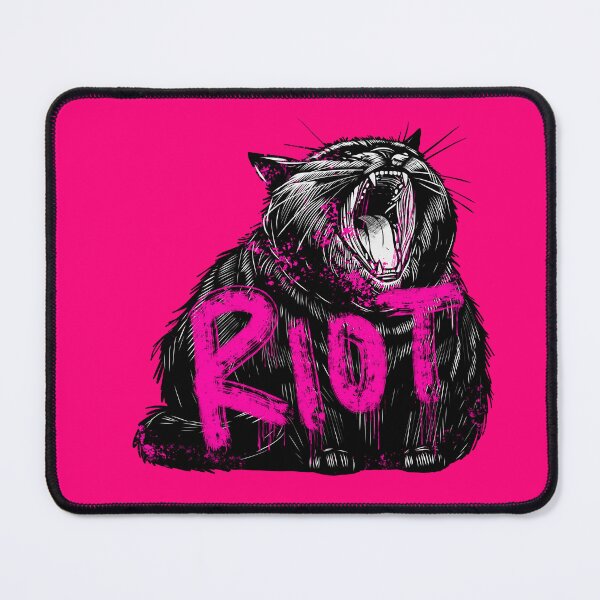 Item preview, Chonky Black Cat RIOT designed and sold by KilkennyCat Art.