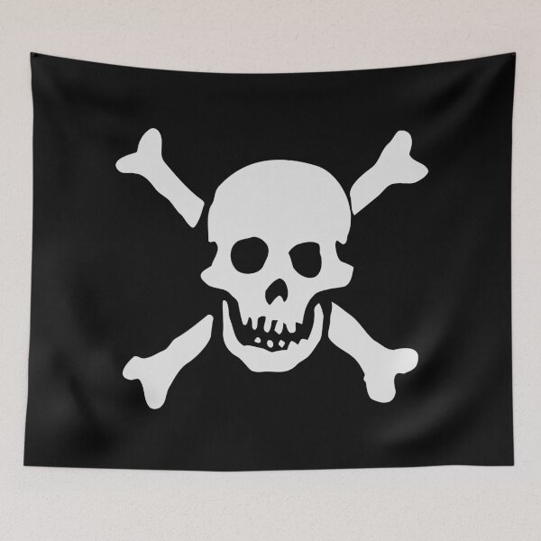 Item preview, Pirate flag / Jolly Roger / Skull and Crossbones designed and sold by StudioDestruct.