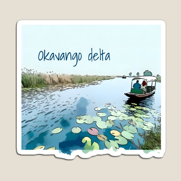 Item preview, Okavango delta, boat drive designed and sold by kalahariart.