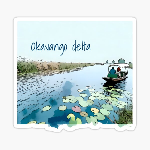 Item preview, Okavango delta, boat drive designed and sold by kalahariart.