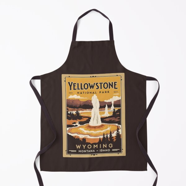Item preview, A Vintage Illustration of the Yellowstone National Park - US  designed and sold by GoodOldVintage.