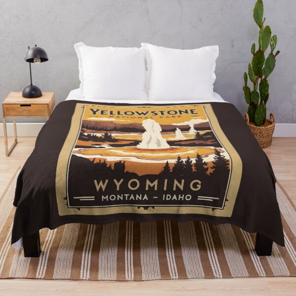 Item preview, A Vintage Illustration of the Yellowstone National Park - US  designed and sold by GoodOldVintage.