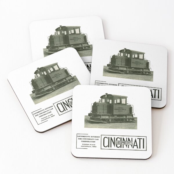 Item preview, Vintage Cincinnati Locomotives - Cincinnati Car Corporation - Winton Place - Cincinnati, Ohio designed and sold by QuayTradingCo.