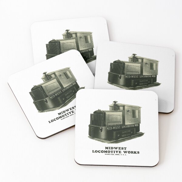 Item preview, Vintage Midwest Locomotive Works - Hamilton, Ohio designed and sold by QuayTradingCo.