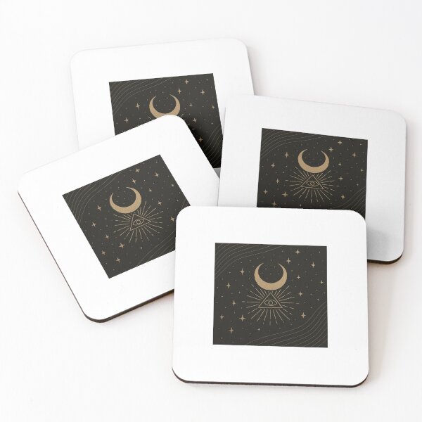 Artikelvorschau, Mystical Eye & Crescent Moon Symbol entworfen und verkauft von Spiritualartz.
