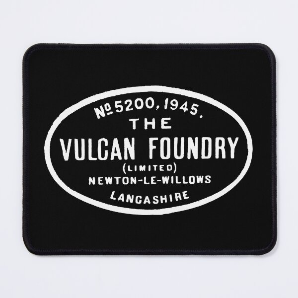 Item preview, Vintage The Vulcan Foundry Builders Plate - No. 5200 1945 - Newton Le Willows - Lancashire, England designed and sold by QuayTradingCo.