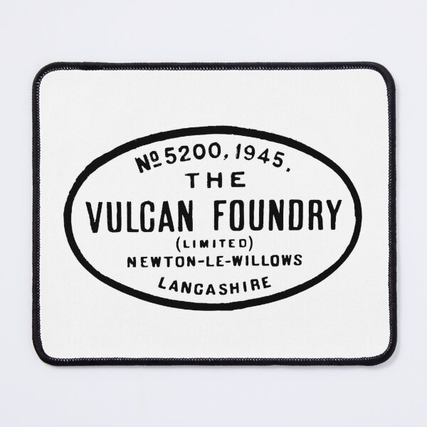 Item preview, Vintage The Vulcan Foundry Locomotive Builders Plate - No. 5200 1945 - Newton Le Willows - Lancashire, England designed and sold by QuayTradingCo.