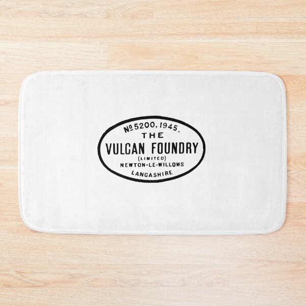 Item preview, Vintage The Vulcan Foundry Locomotive Builders Plate - No. 5200 1945 - Newton Le Willows - Lancashire, England designed and sold by QuayTradingCo.