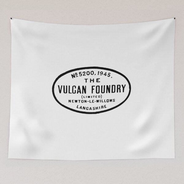 Item preview, Vintage The Vulcan Foundry Locomotive Builders Plate - No. 5200 1945 - Newton Le Willows - Lancashire, England designed and sold by QuayTradingCo.