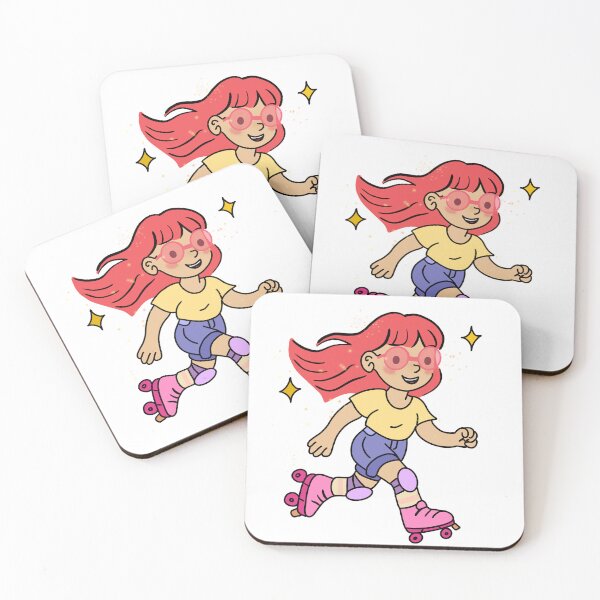 Item preview, Roller Skater Cutie designed and sold by Doodls-by-Brit.