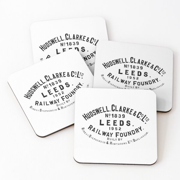 Item preview, Vintage Hudsell Clarke and Company - No. 1839 - Leeds Railway Foundry -  1952 Locomotive Builders Plate - Leeds, England designed and sold by QuayTradingCo.