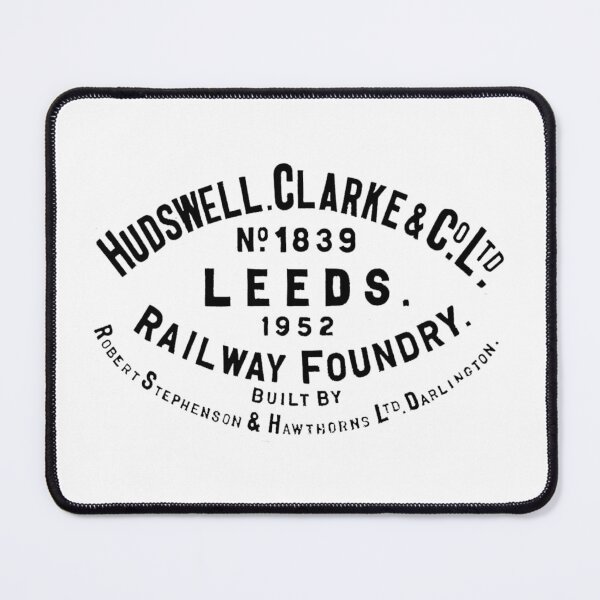 Item preview, Vintage Hudsell Clarke and Company - No. 1839 - Leeds Railway Foundry -  1952 Locomotive Builders Plate - Leeds, England designed and sold by QuayTradingCo.