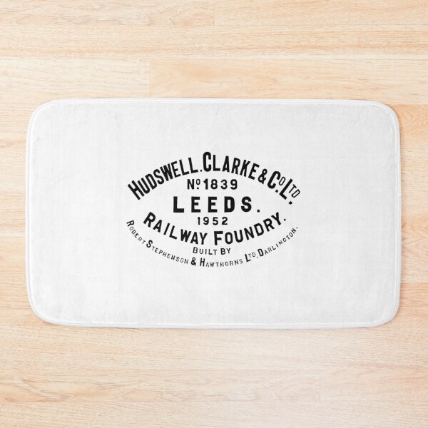 Item preview, Vintage Hudsell Clarke and Company - No. 1839 - Leeds Railway Foundry -  1952 Locomotive Builders Plate - Leeds, England designed and sold by QuayTradingCo.
