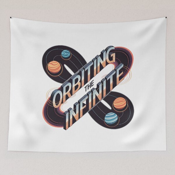 Item preview, Orbiting the Infinite Space Aesthetic Sci-Fi  designed and sold by Zanigold.