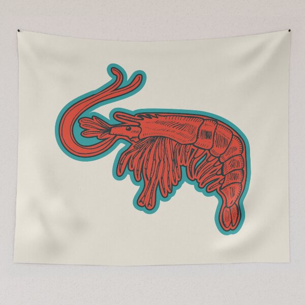 Item preview, Sketched Shrimp Illustration – Thai Seafood Lover's Delight designed and sold by Boogosh.