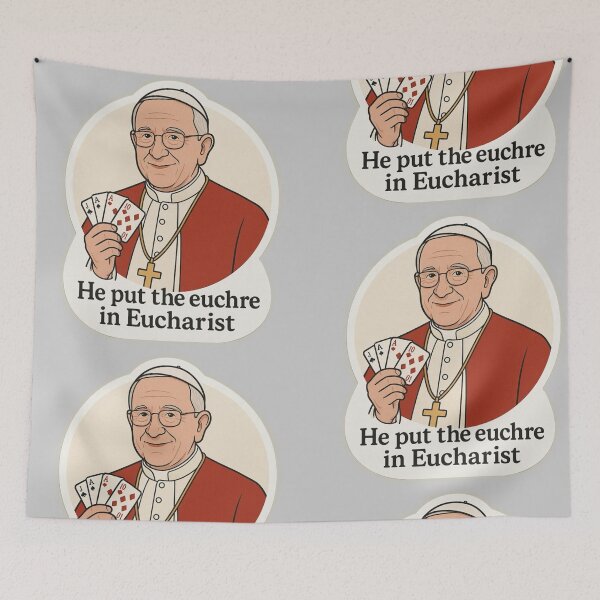 Item preview, Holy Euchre! It’s Pope Leo XIV designed and sold by Winging-It.