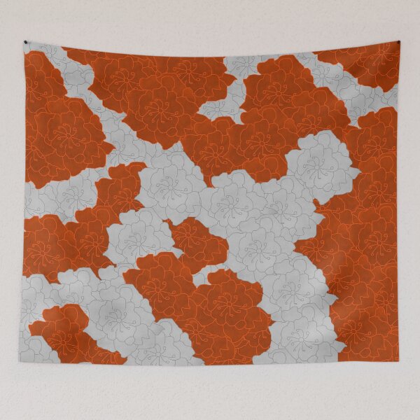 Item preview, Silver & Orange Flower Collage designed and sold by rainestore.