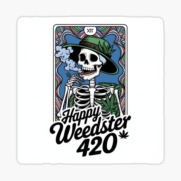 Item preview, Happy Weedster 420 Tarot designed and sold by SillyDarkShop.