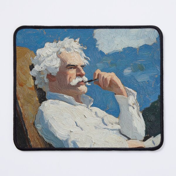 Item preview, Mark Twain | Post-impressionist painting style designed and sold by ComicsFactory.