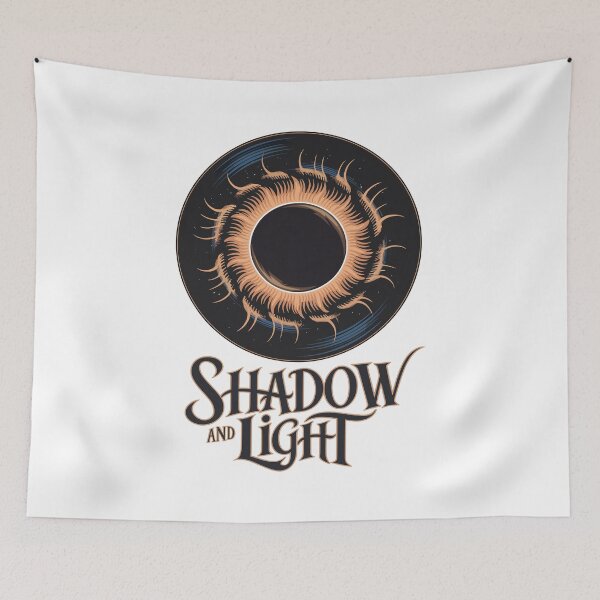 Item preview, Shadow and Light – Solar Eclipse Cosmic Art Design designed and sold by Zanigold.