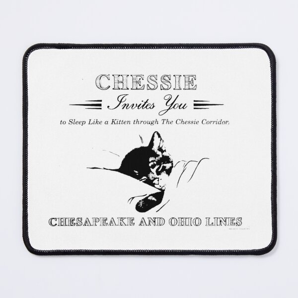 Item preview, Vintage Chesapeake and Ohio Railroad - Sleep Like a Kitten designed and sold by QuayTradingCo.