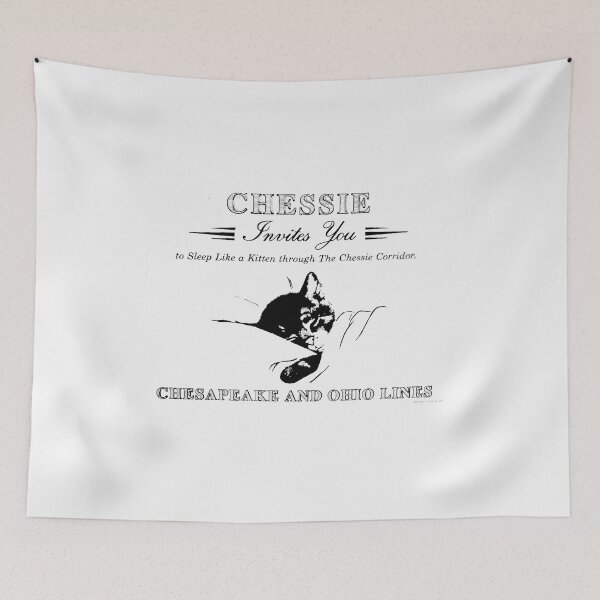 Item preview, Vintage Chesapeake and Ohio Railroad - Sleep Like a Kitten designed and sold by QuayTradingCo.