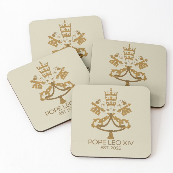 Item preview, Papal Emblem of Leo XIV - Tiara and Keys of St. Peter designed and sold by AOCollections.