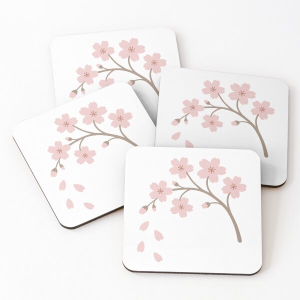Item preview, Minimalist Sakura Branch with Falling Petals designed and sold by NipponPop.